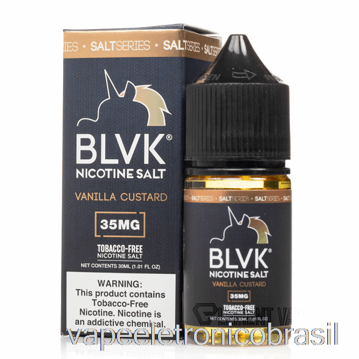 Vape Recarregável Sal Creme De Baunilha - Blvk - 30ml 35mg